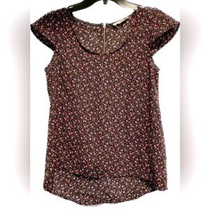 Pink Rose Floral Blouse